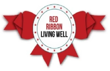 Red Ribbon Living Well logo